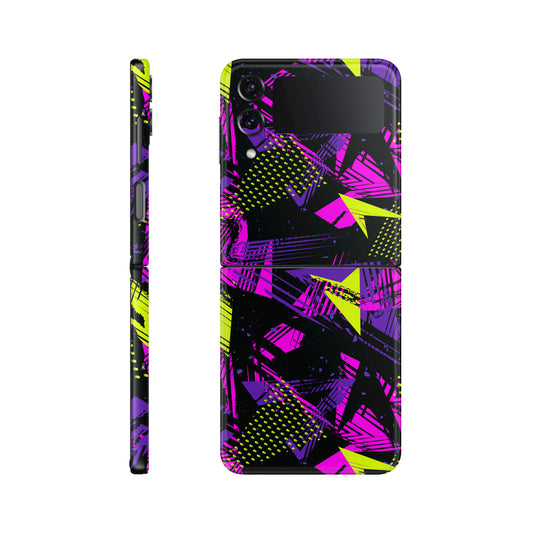 Folie de protectie Samsung Galaxy Z Flip 3, eSkins Signature, Skin Urban Graffiti