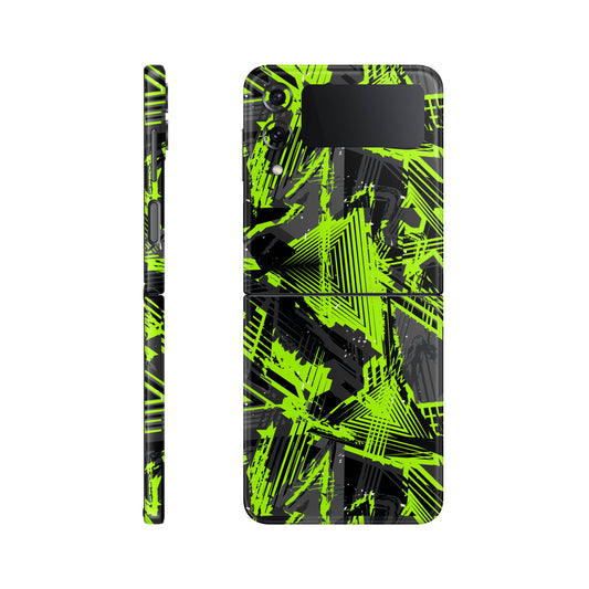 Folie de protectie Samsung Galaxy Z Flip 3, eSkins Signature, Skin Urban Voltage