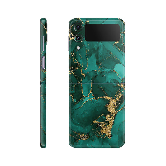 Folie de protectie Samsung Galaxy Z Flip 4, eSkins Signature, Ethereal Green