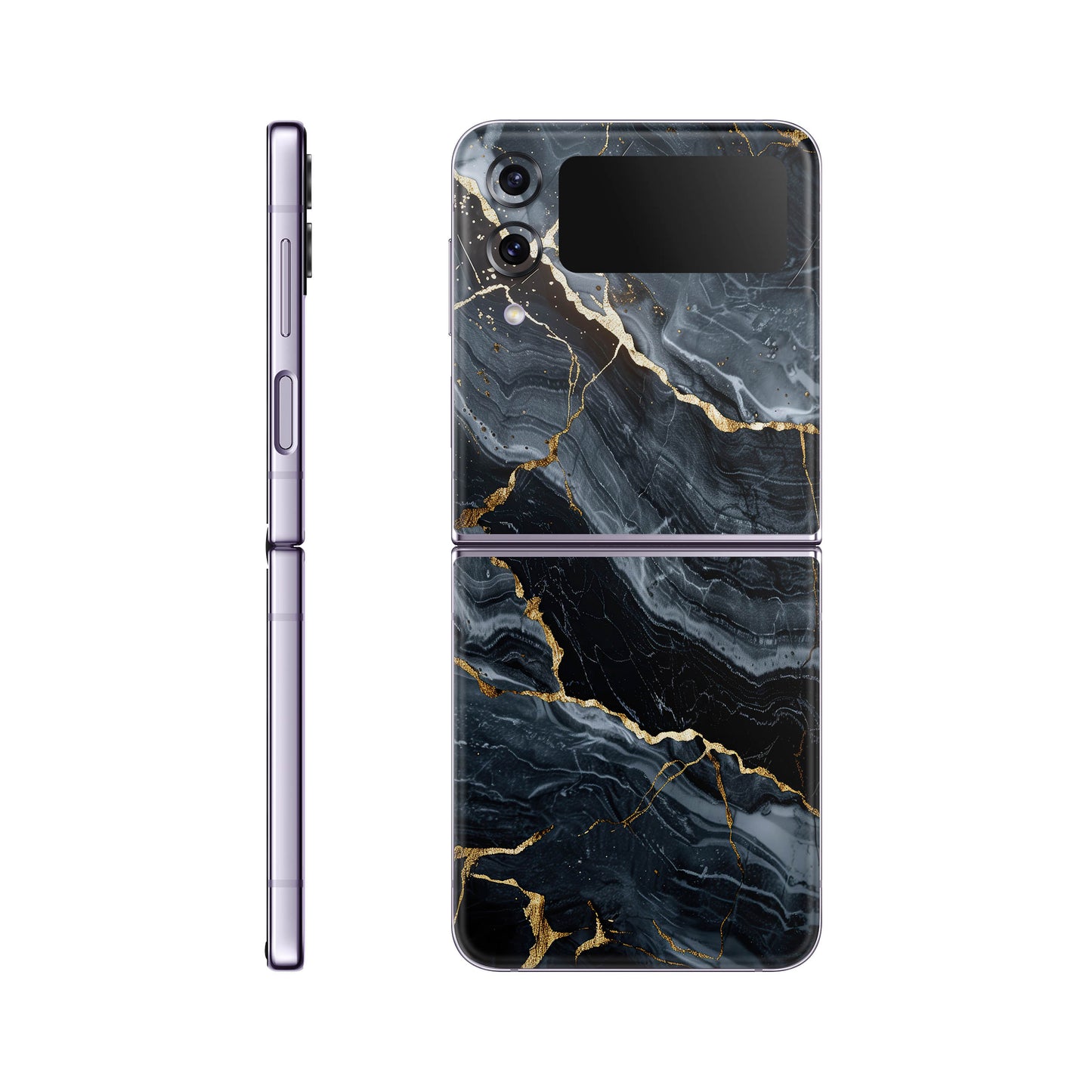 Folie de protectie Samsung Galaxy Z Flip 4, eSkins Signature, Skin Gilded Abyss