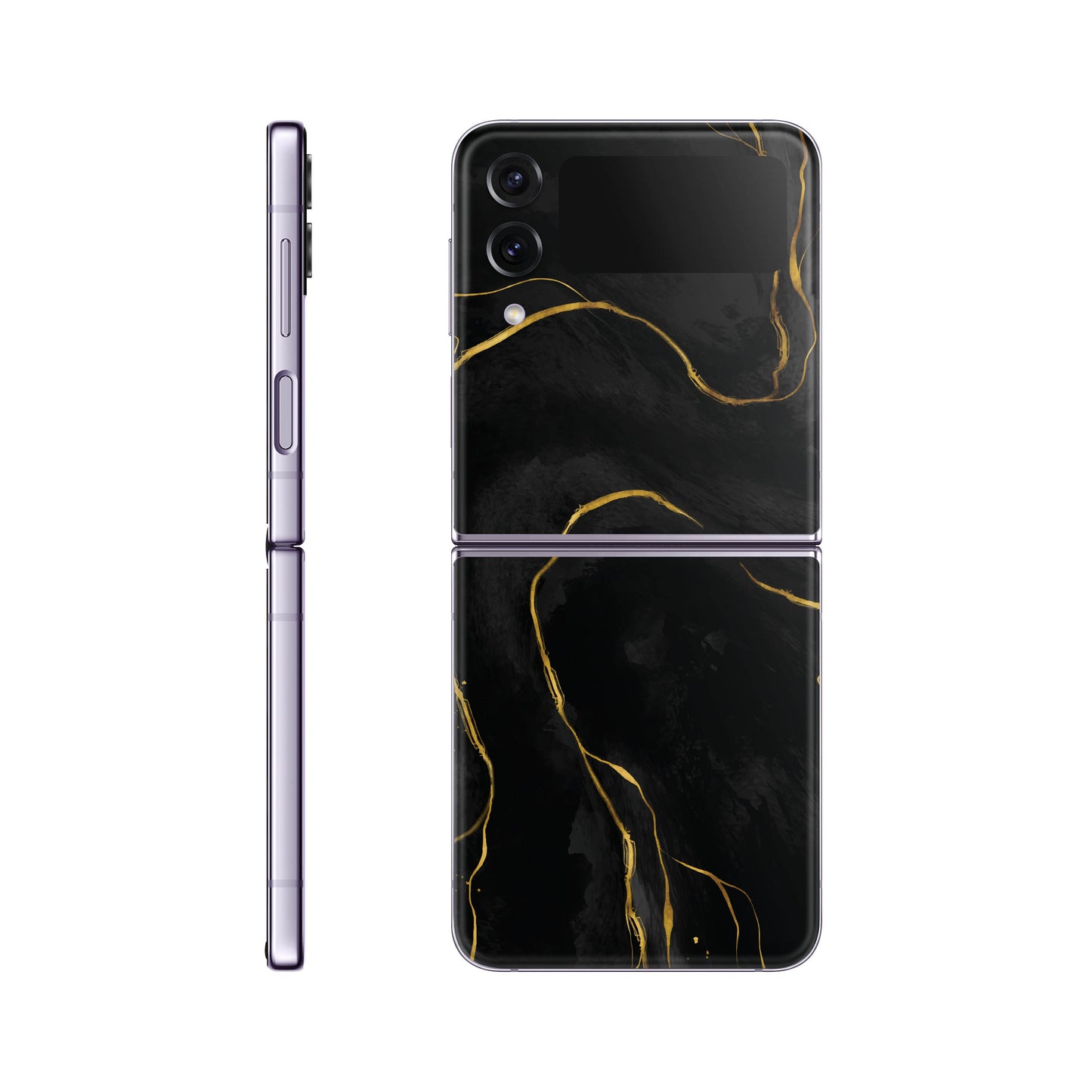 Folie de protectie Samsung Galaxy Z Flip 4, eSkins Signature, Skin Golden Onyx