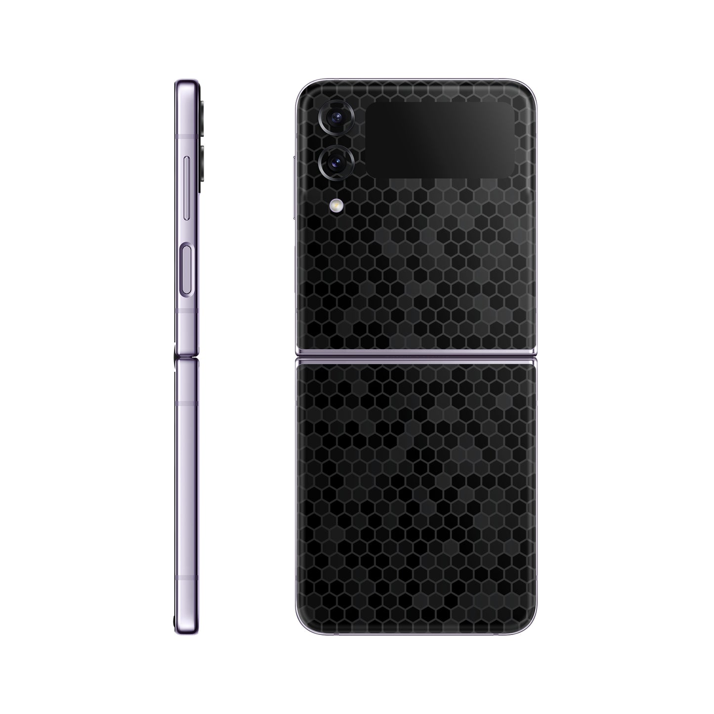 Skin Samsung Galaxy Z Flip 4, Honeycomb 3D Black