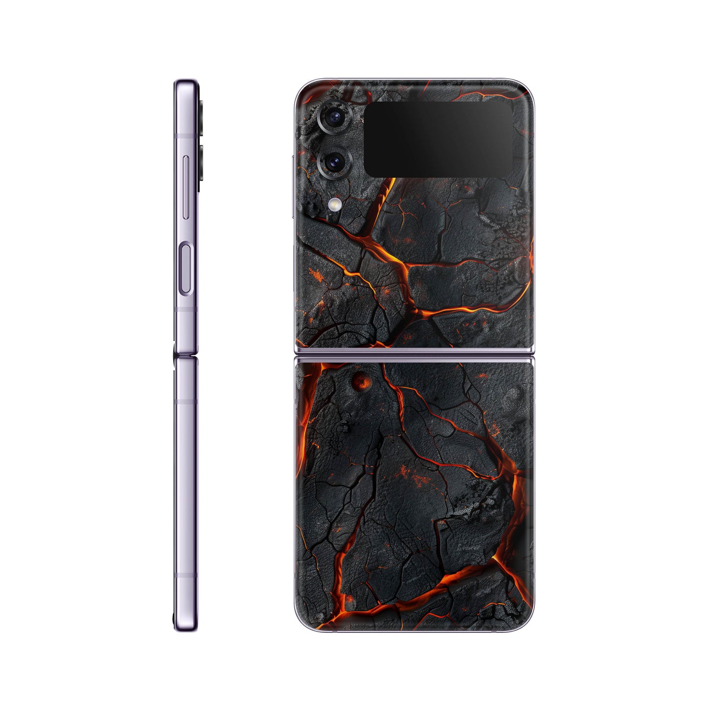 Folie de protectie Samsung Galaxy Z Flip 4, eSkins Signature, Skin Inferno Crust