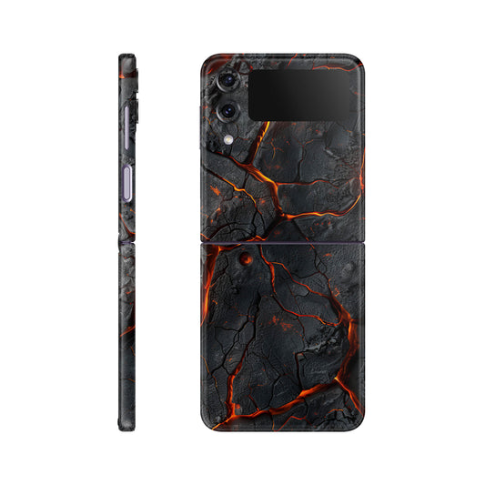 Folie de protectie Samsung Galaxy Z Flip 4, eSkins Signature, Skin Inferno Crust