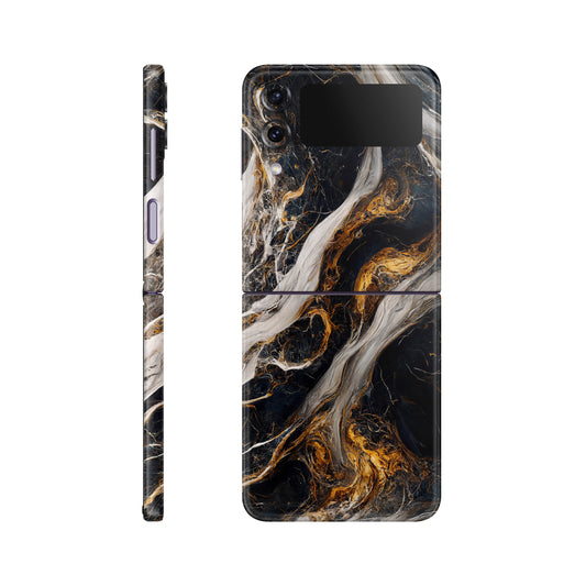 Folie de protectie Samsung Galaxy Z Flip 4, eSkins Signature, Skin Luxe Nebula