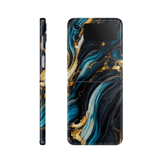 Folie de protectie Samsung Galaxy Z Flip 4, eSkins Signature, Mystic Ocean
