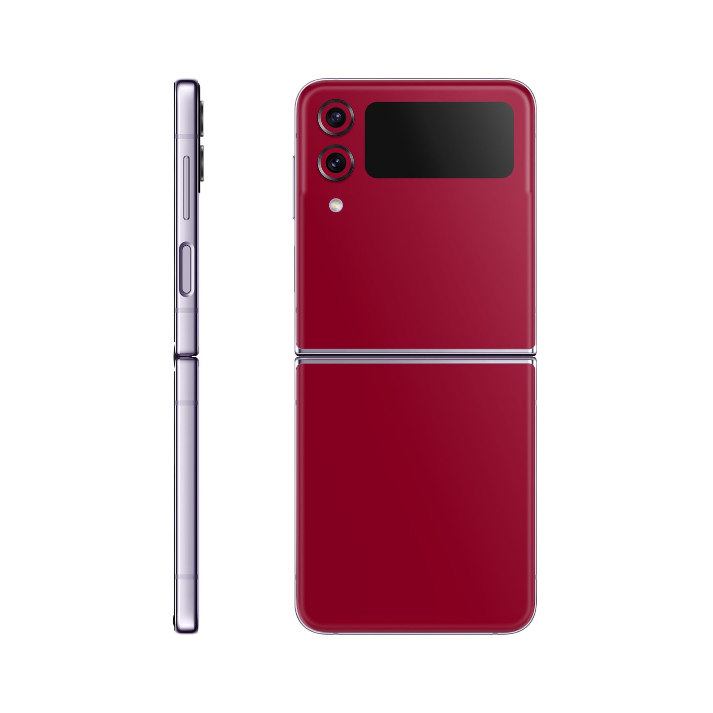 Folie de protectie Samsung Galaxy Z Flip 4, eSkins Unique, Skin Mat Rosu