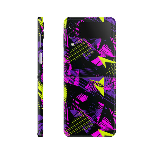 Folie de protectie Samsung Galaxy Z Flip 4, eSkins Signature, Skin Urban Graffiti