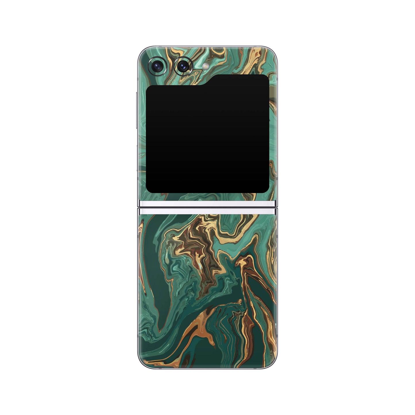 Folie de protectie Samsung Galaxy Z Flip 5, eSkins Signature, Skin Emerald Flow