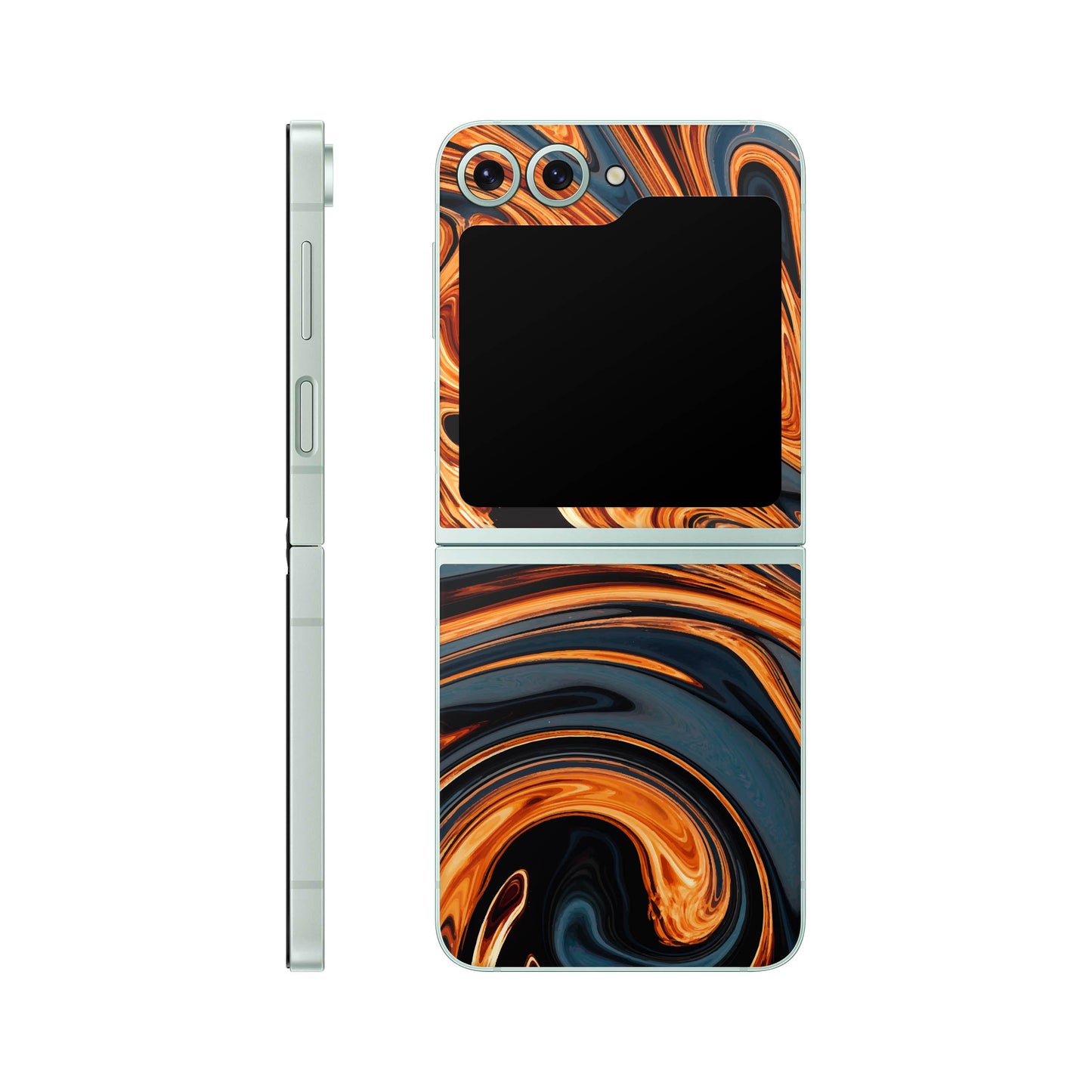 Folie de protectie Samsung Galaxy Z Flip 6, eSkins Signature, Skin Amber Blaze