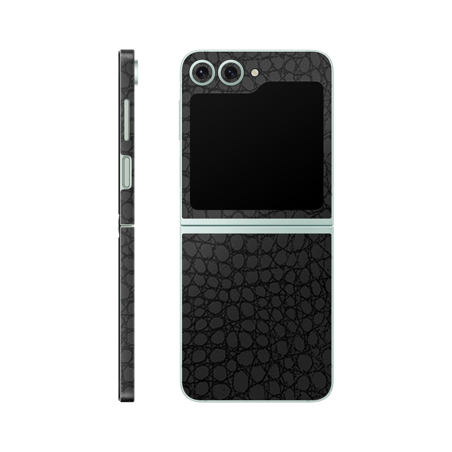 Folie de protectie Samsung Galaxy Z Flip 6, eSkins Elegans, Skin Croco Negru