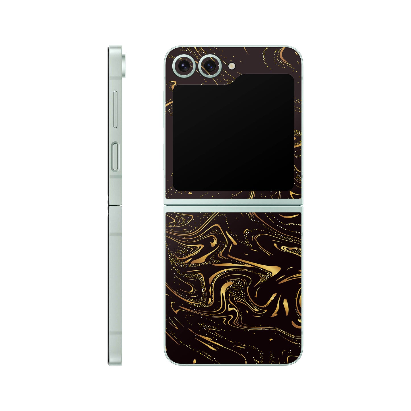 Folie de protectie Samsung Galaxy Z Flip 6, eSkins Signature, Golden Noir