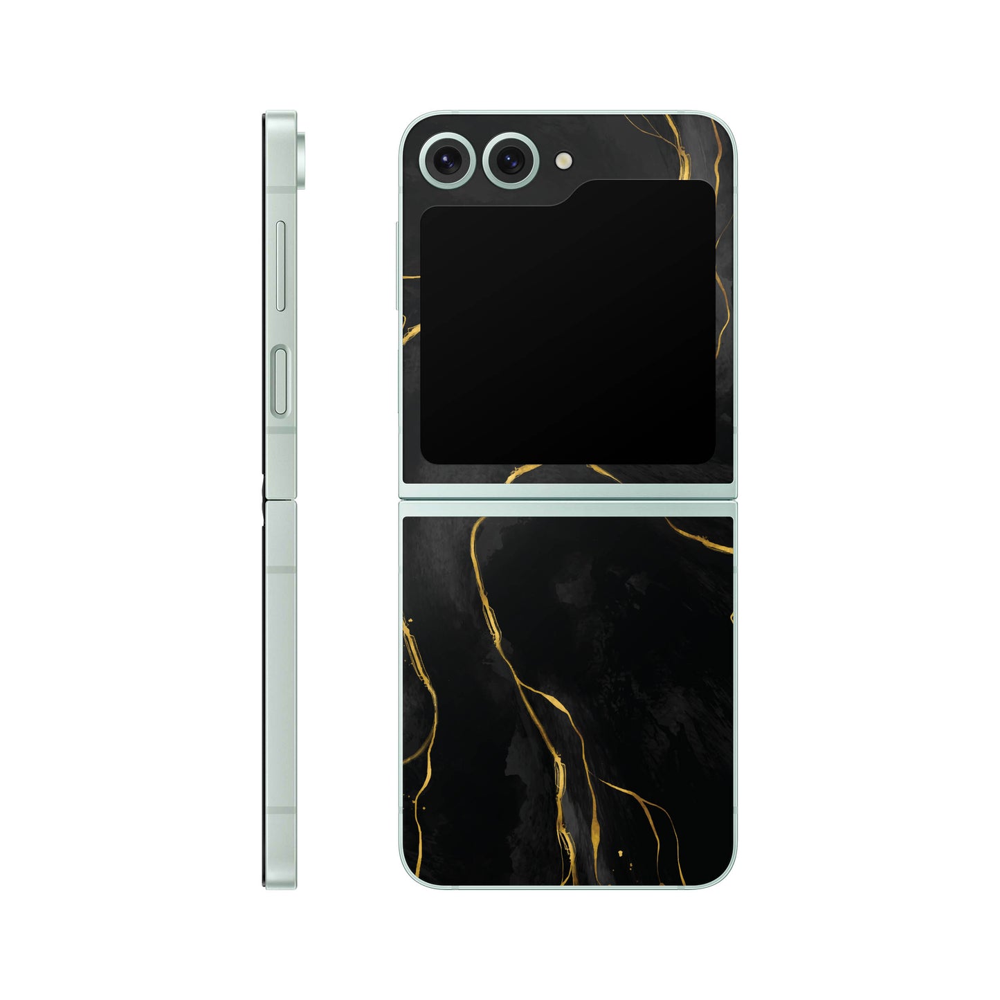 Folie de protectie Samsung Galaxy Z Flip 6, eSkins Signature, Skin Golden Onyx