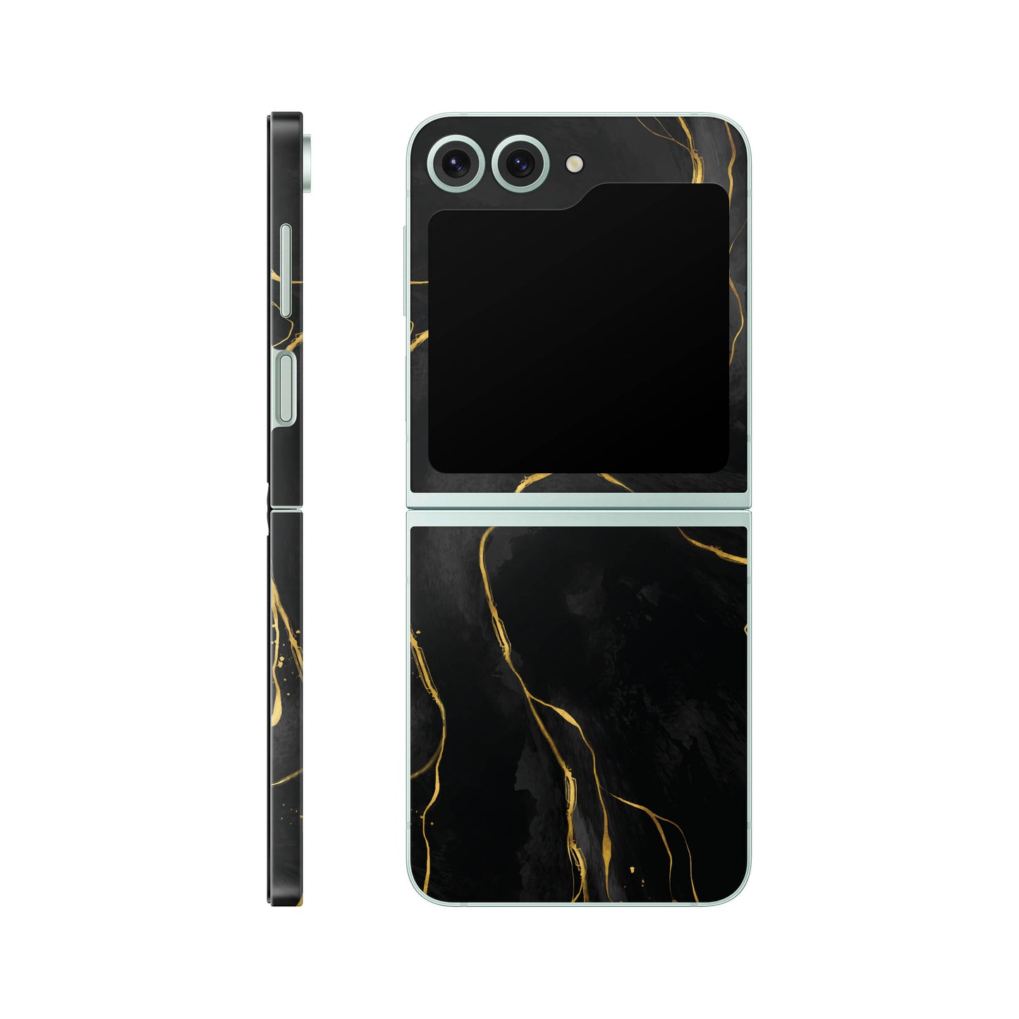 Folie de protectie Samsung Galaxy Z Flip 6, eSkins Signature, Skin Golden Onyx