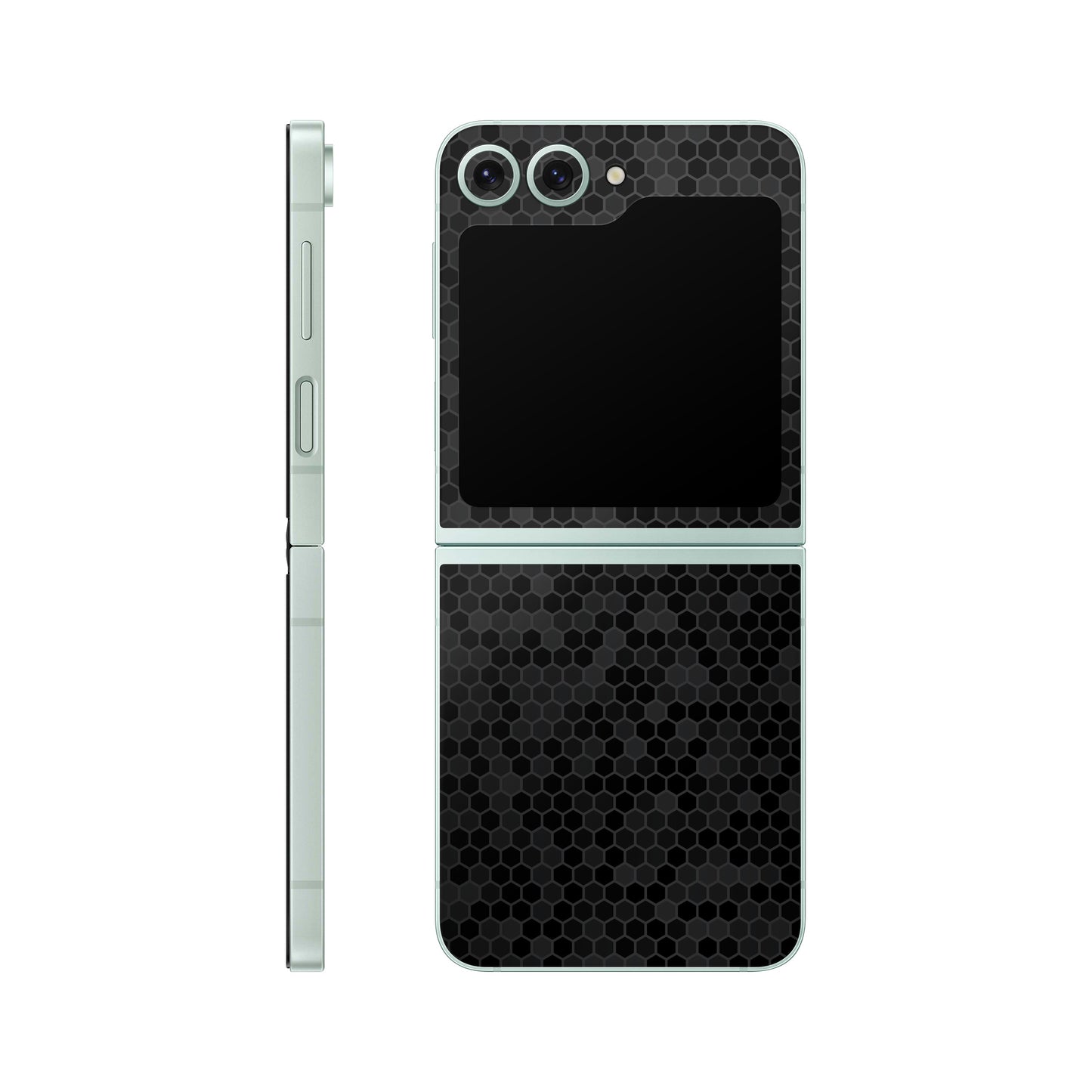 Folie de protectie Samsung Galaxy Z Flip 6, eSkins Elegans, Skin Honeycomb Negru