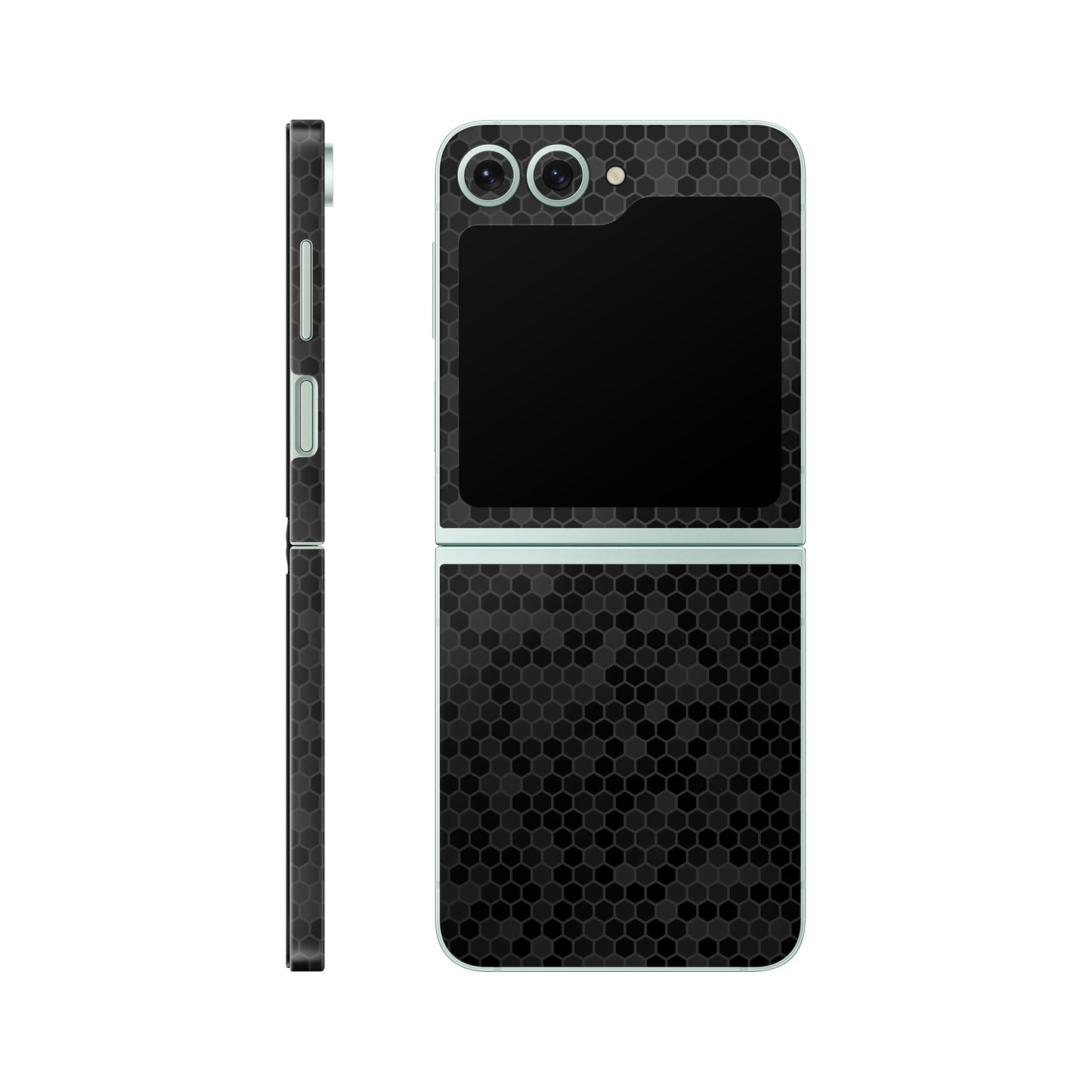 Folie de protectie Samsung Galaxy Z Flip 6, eSkins Elegans, Skin Honeycomb Negru