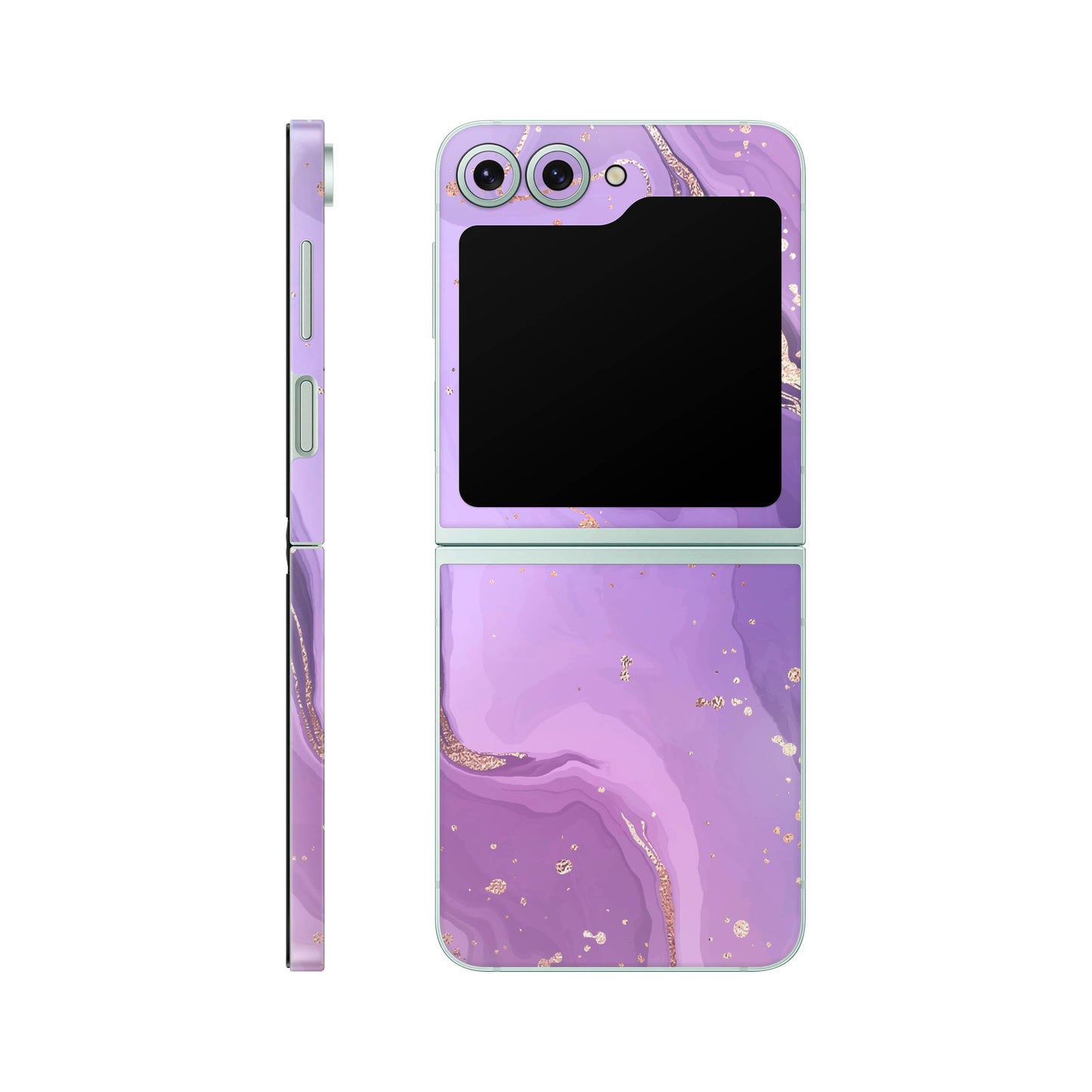 Folie de protectie Samsung Galaxy Z Flip 6, eSkins Signature, Skin Lavender Swirl