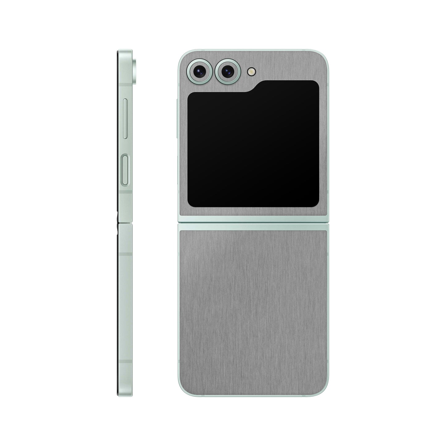 Folie de protectie Samsung Galaxy Z Flip 6, eSkins Elegans, Skin Metalic Grafit