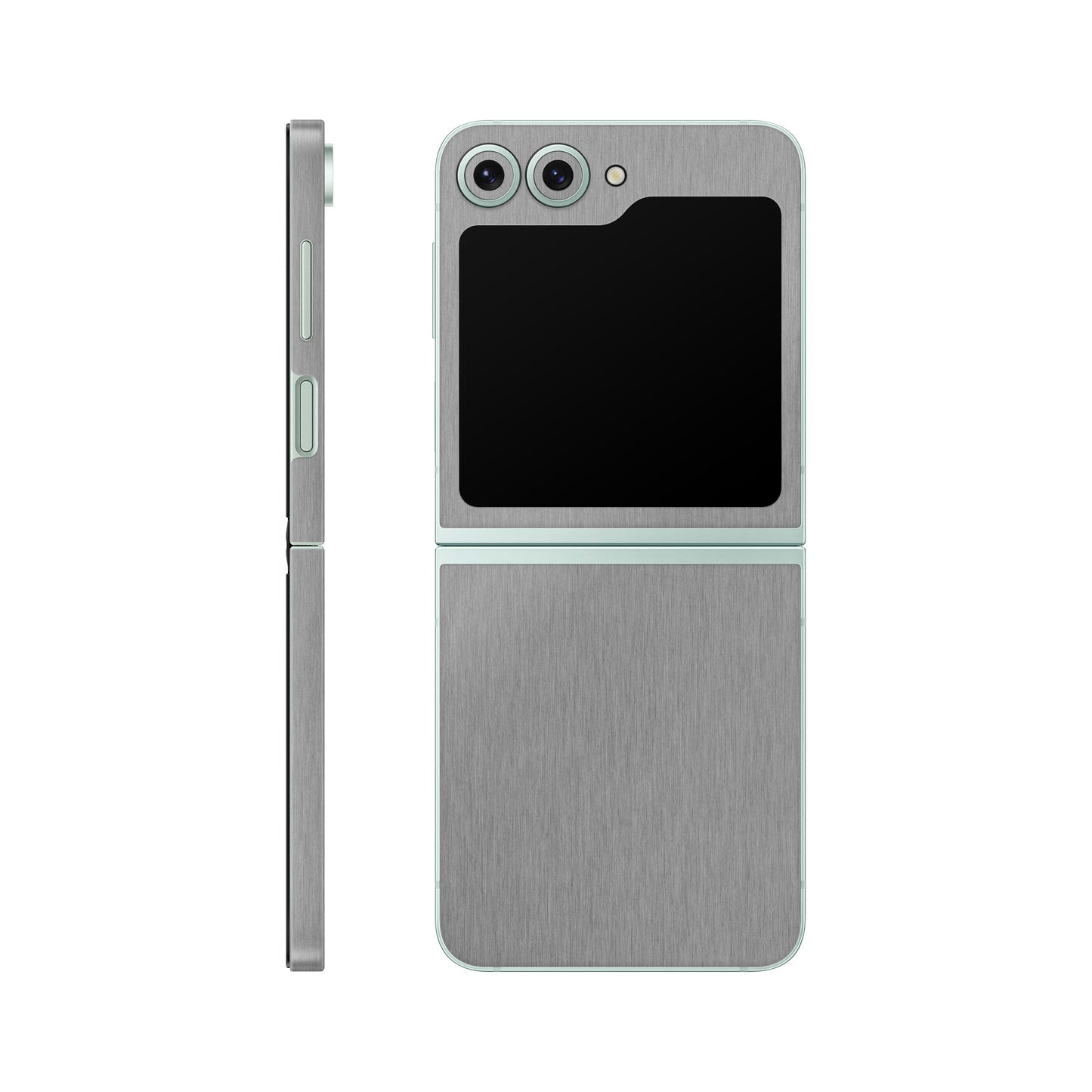 Folie de protectie Samsung Galaxy Z Flip 6, eSkins Elegans, Skin Metalic Grafit