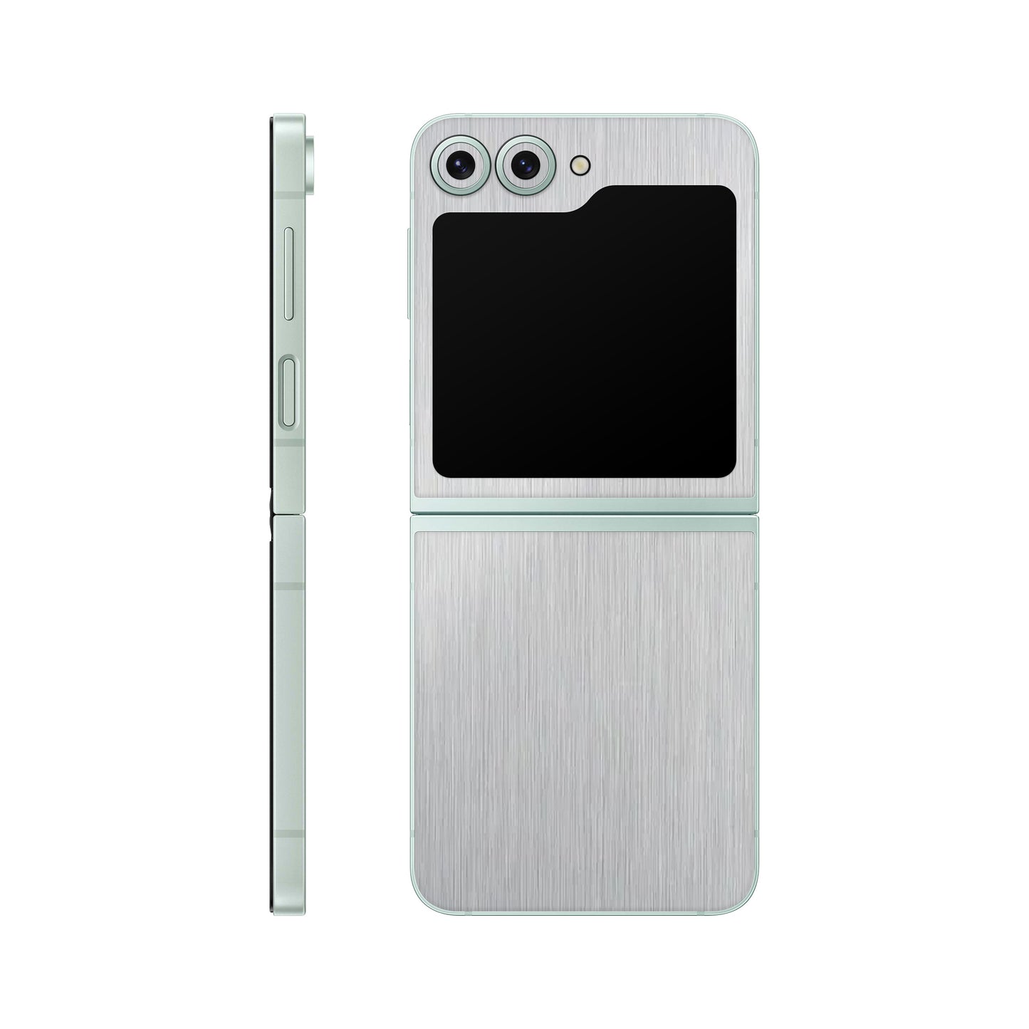 Folie de protectie Samsung Galaxy Z Flip 6, eSkins Elegans, Skin Metalic Gri