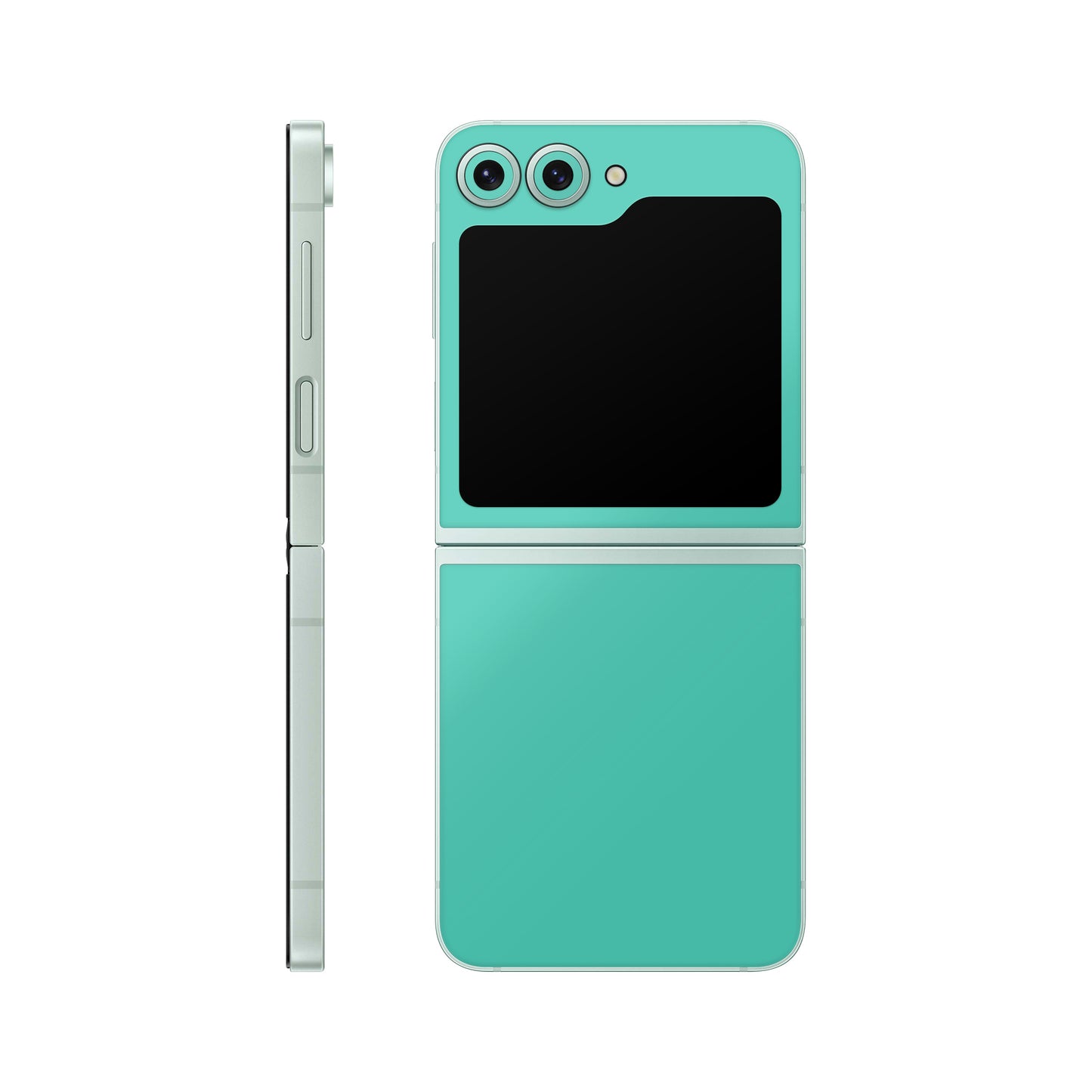 Folie de protectie Samsung Galaxy Z Flip 6, eSkins Unique, Skin Mat Verde Menta