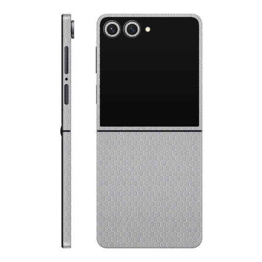 Folie de protectie Samsung Galaxy Z Flip 7, eSkins Elegans, Skin Honeycomb Gri