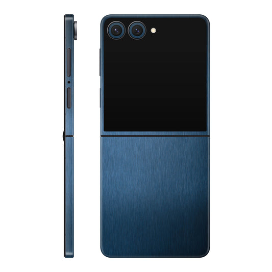 Folie de protectie Samsung Galaxy Z Flip 7, eSkins Elegans, Skin Metalic Albastru