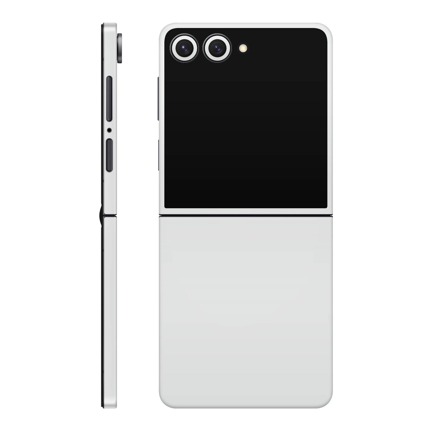 Folie de protectie Samsung Galaxy Z Flip 7, eSkins Unique, Skin Mat Alb