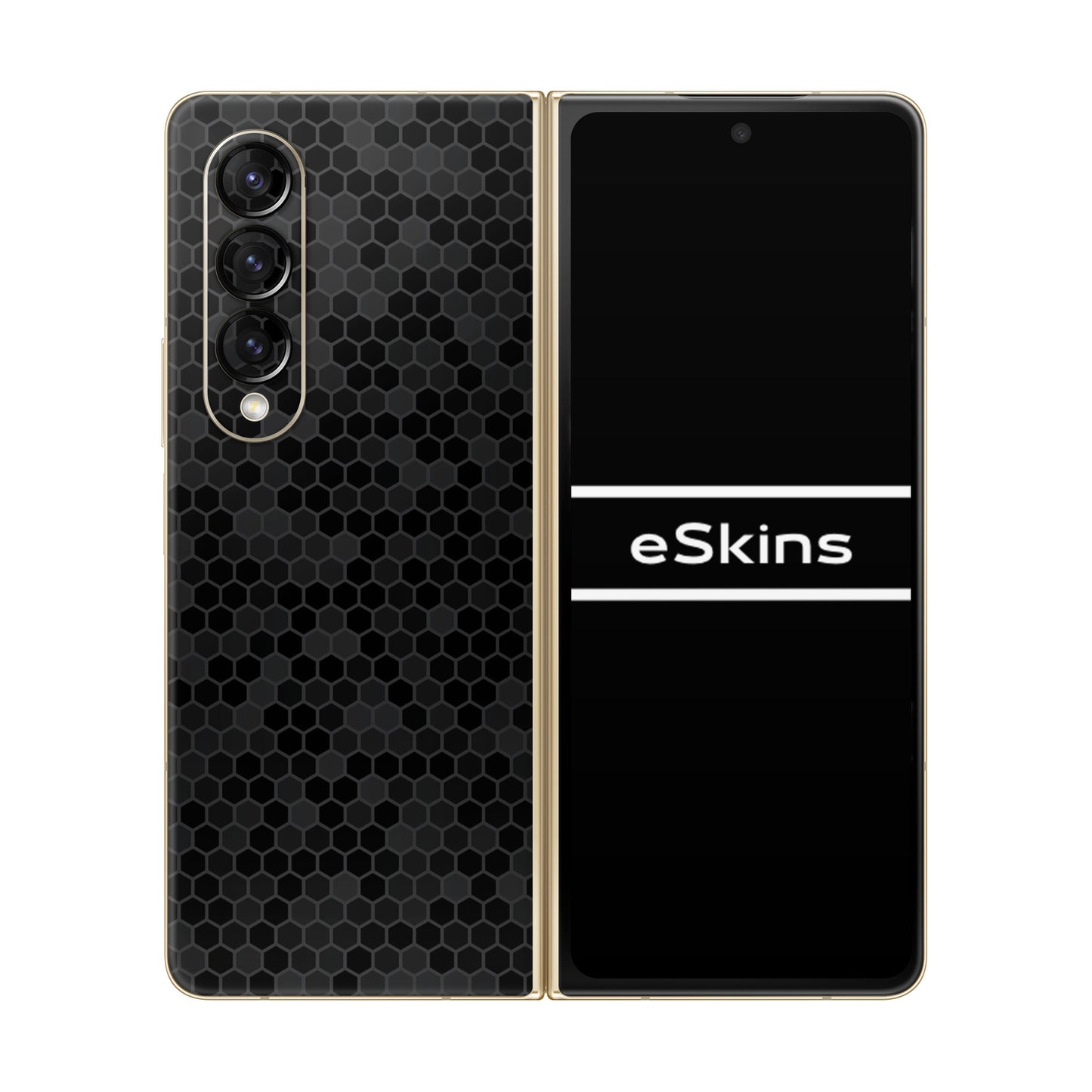 Skin Samsung Galaxy Z Fold 3, Honeycomb 3D Black