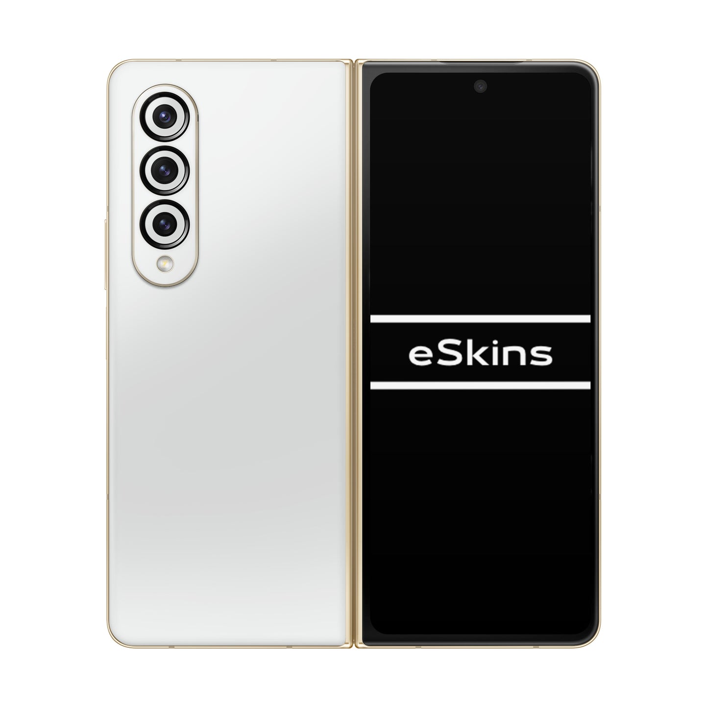 Folie de protectie Samsung Galaxy Z Fold 3, eSkins Unique, Skin Mat Alb