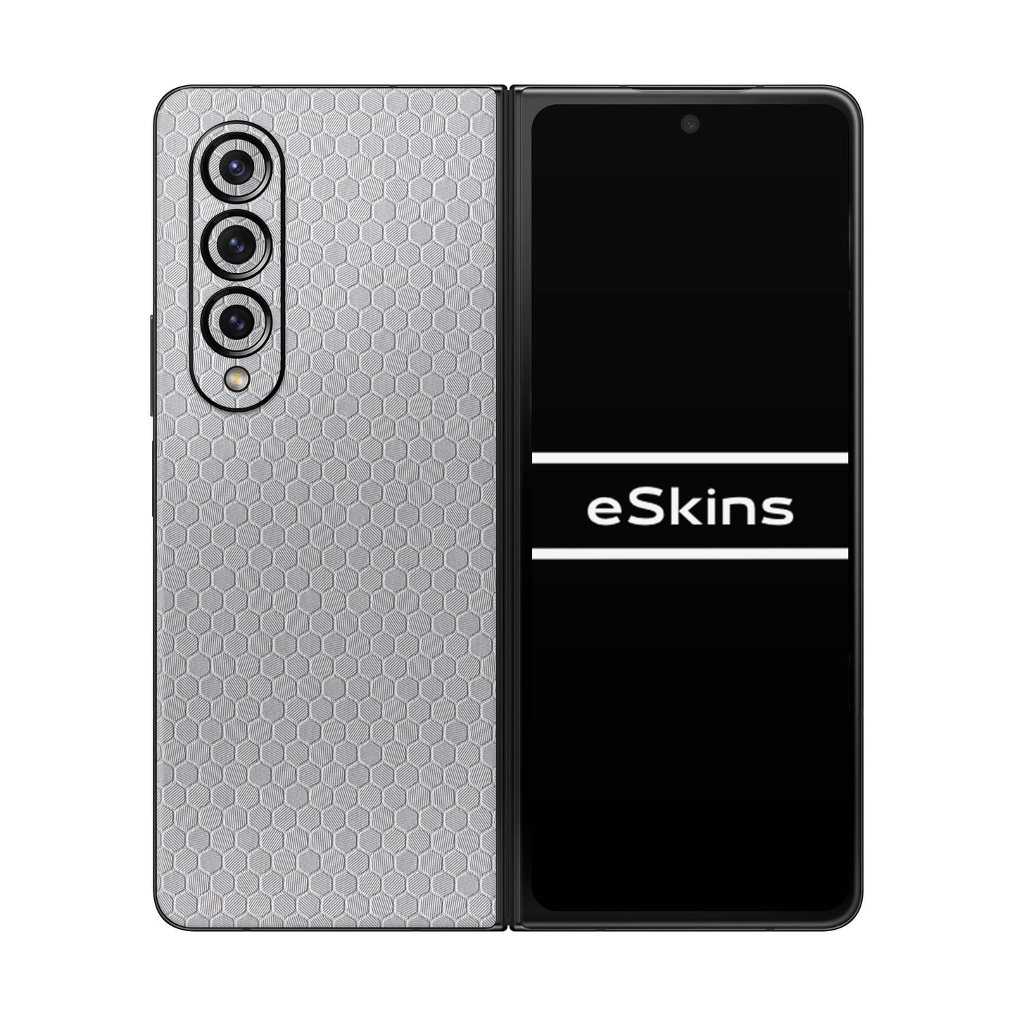 Skin Samsung Galaxy Z Fold 4, Honeycomb 3D Gray