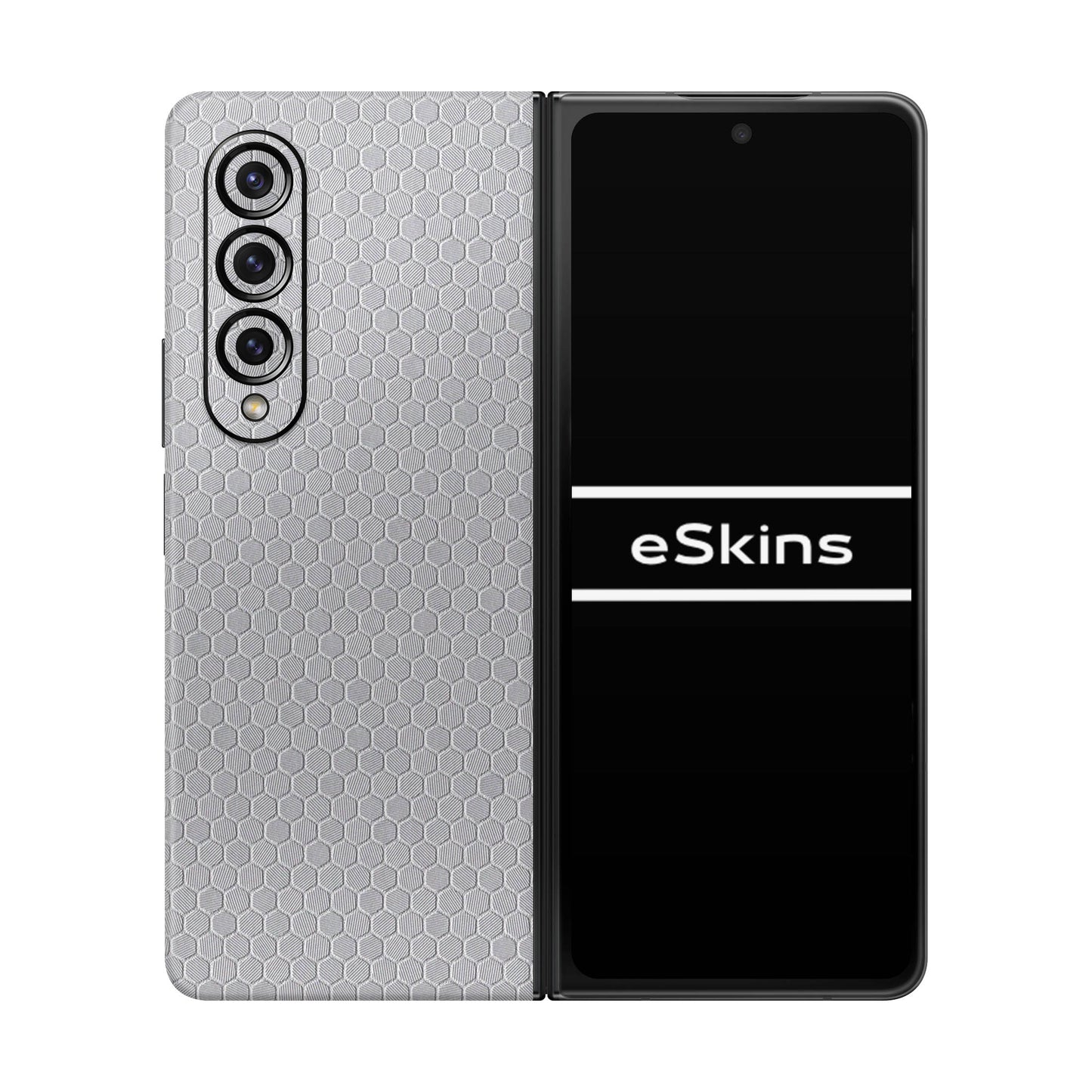 Skin Samsung Galaxy Z Fold 4, Honeycomb 3D Gray