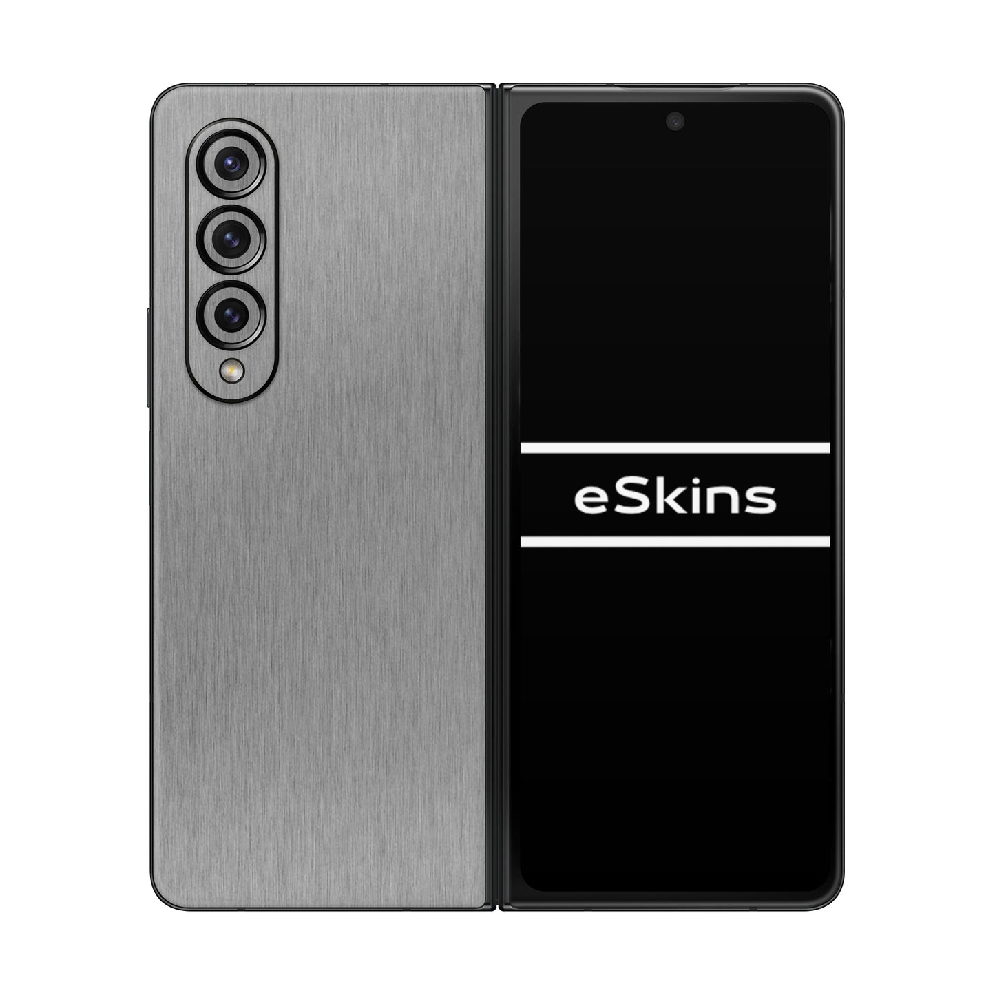 Folie de protectie Samsung Galaxy Z Fold 4, eSkins Elegans, Skin Metalic Grafit