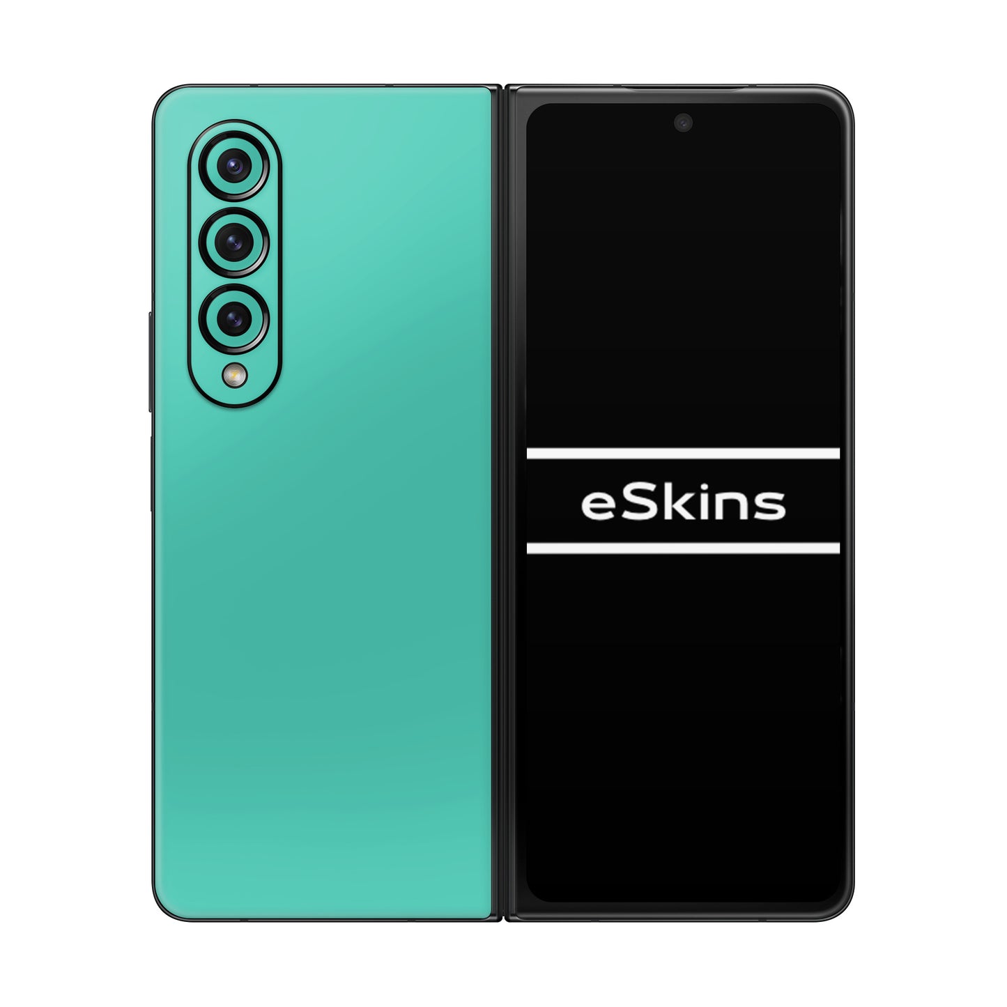 Folie de protectie Samsung Galaxy Z Fold 4, eSkins Unique, Skin Mat Verde Menta