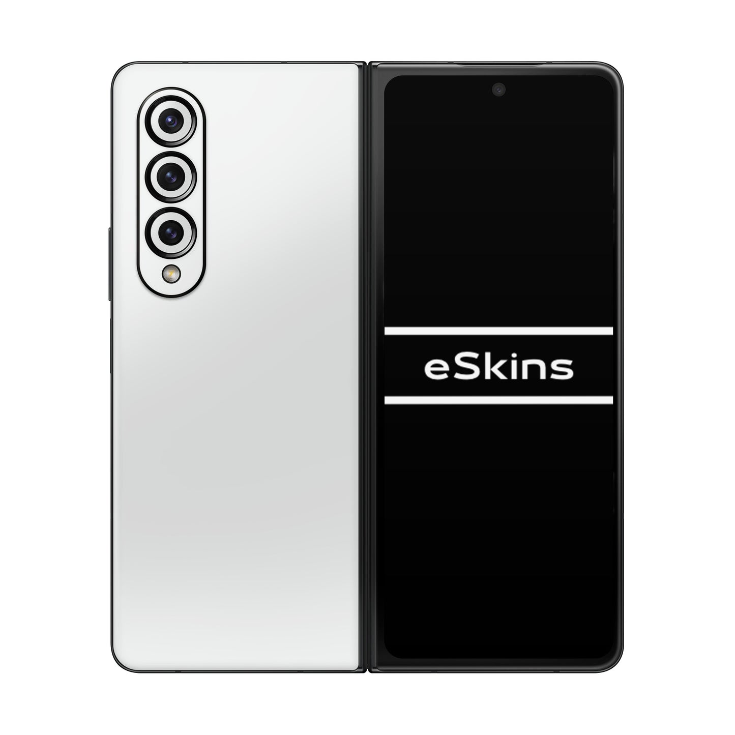 Folie de protectie Samsung Galaxy Z Fold 4, eSkins Unique, Skin Mat Alb