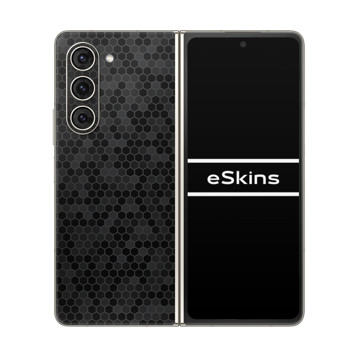 Skin Samsung Galaxy Z Fold 5, Honeycomb 3D Black