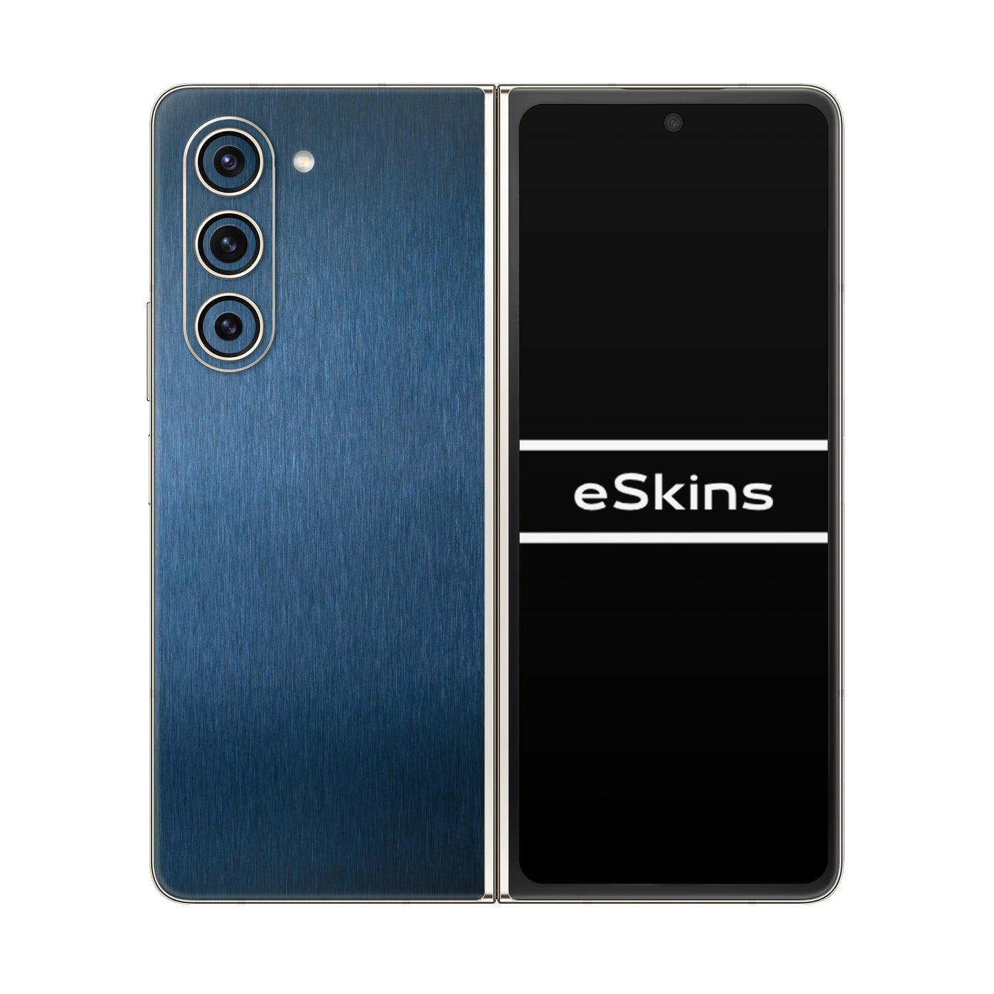 Skin Samsung Galaxy Z Fold 5, Metallic 3D Blue