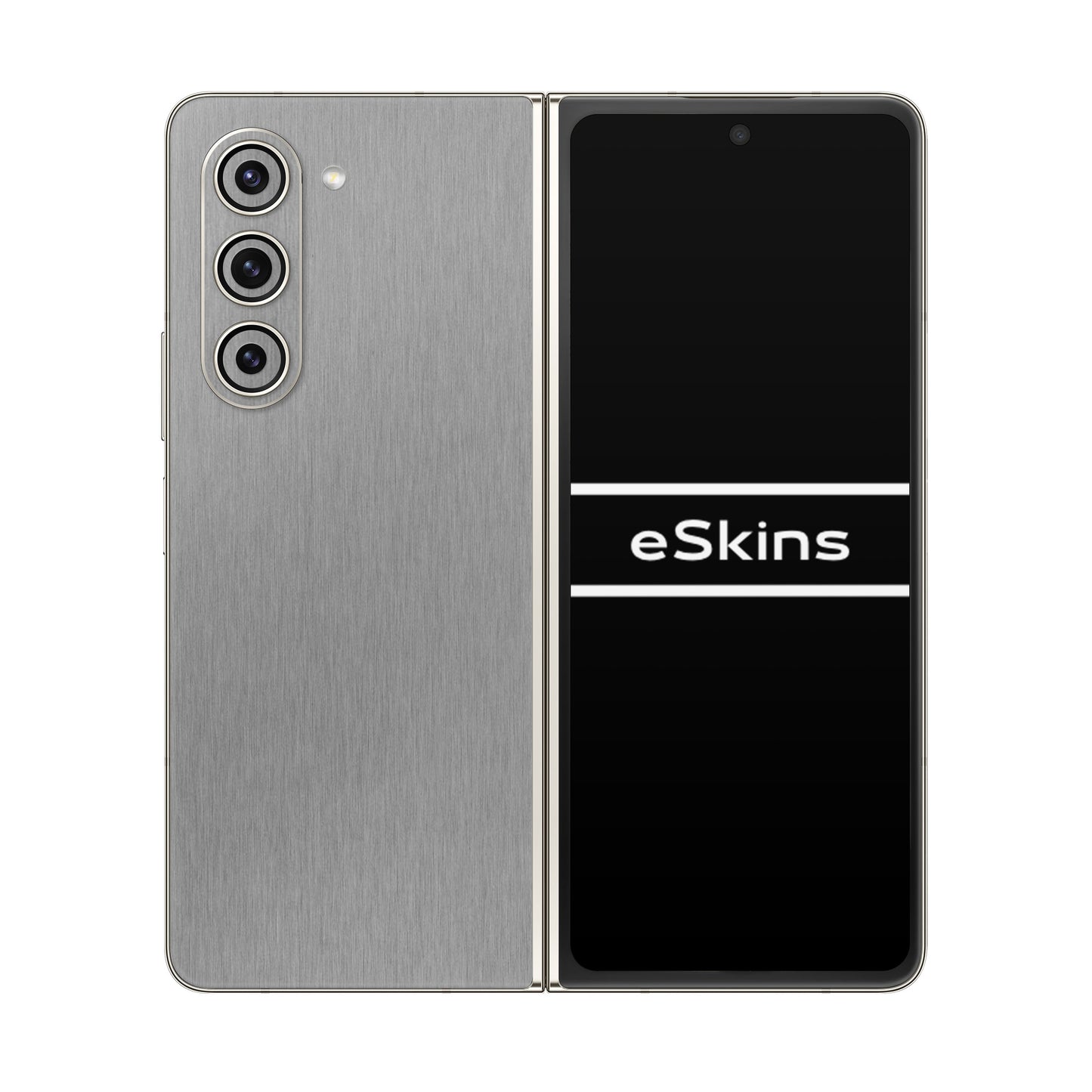 Folie de protectie Samsung Galaxy Z Fold 5, eSkins Elegans, Skin Metalic Grafit