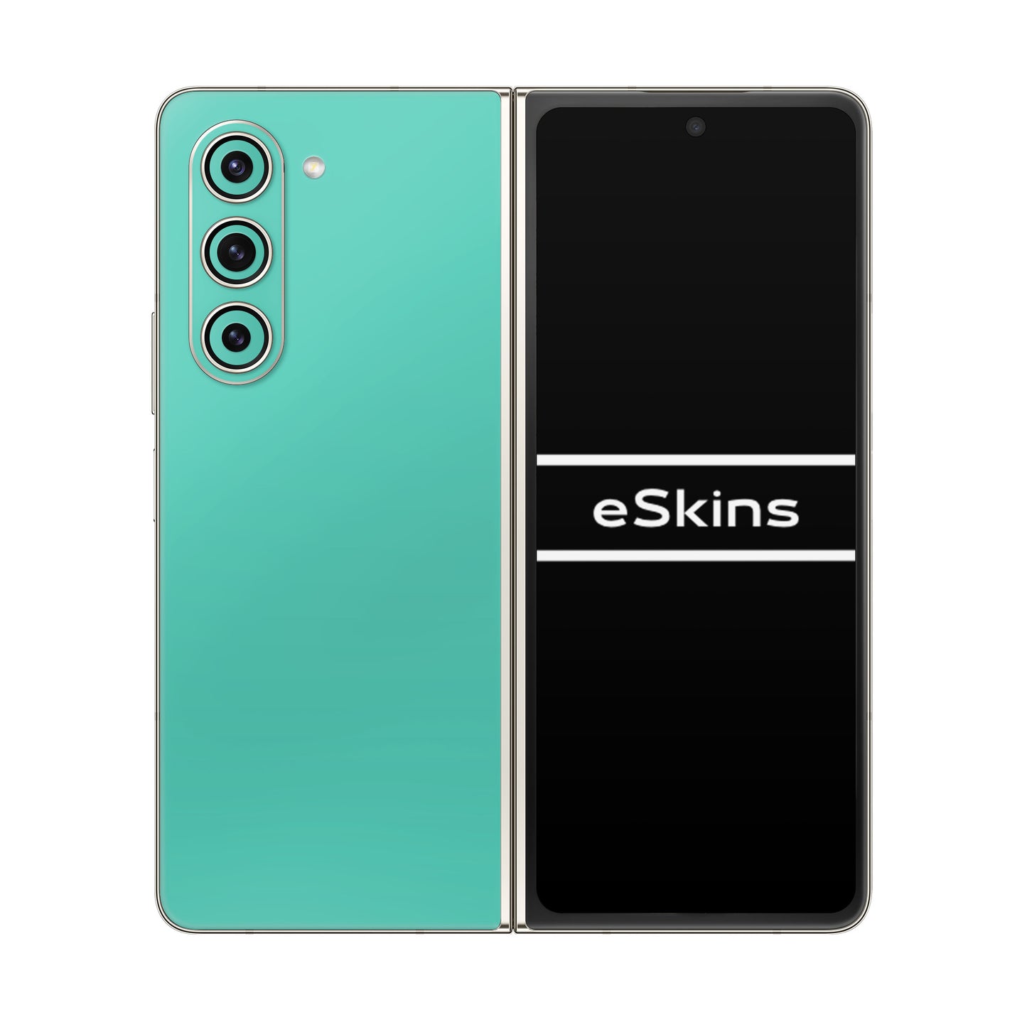 Folie de protectie Samsung Galaxy Z Fold 5, eSkins Unique, Skin Mat Verde Menta