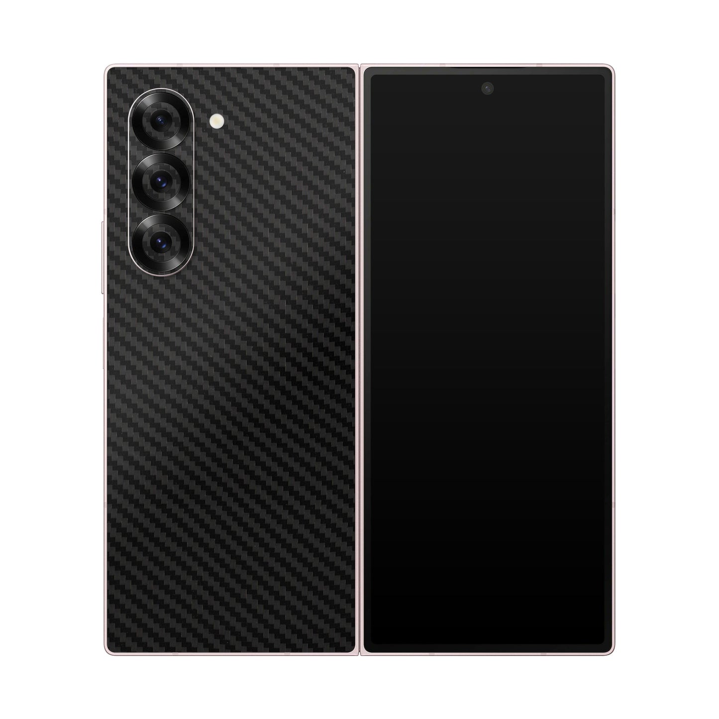 Folie de protectie Samsung Galaxy Z Fold 6, eSkins Elegans, Skin Carbon Negru