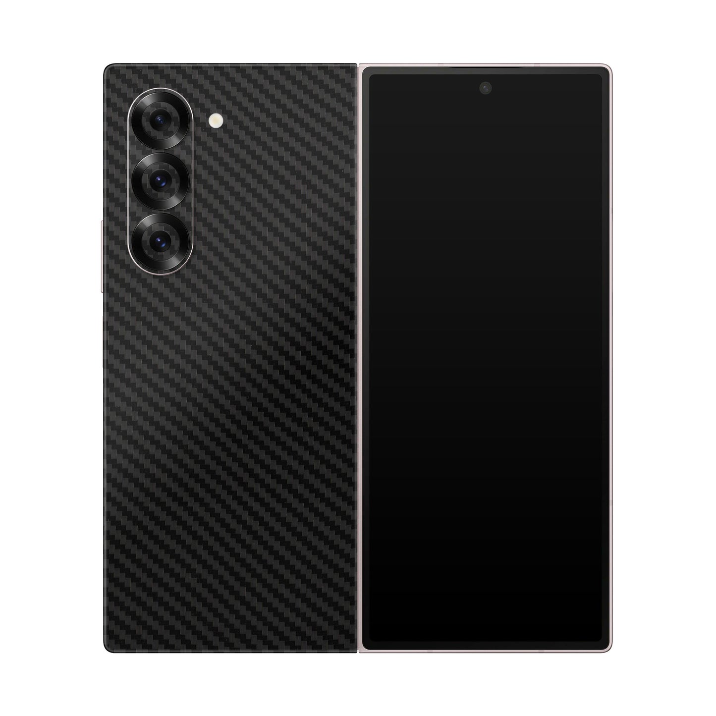 Folie de protectie Samsung Galaxy Z Fold 6, eSkins Elegans, Skin Carbon Negru