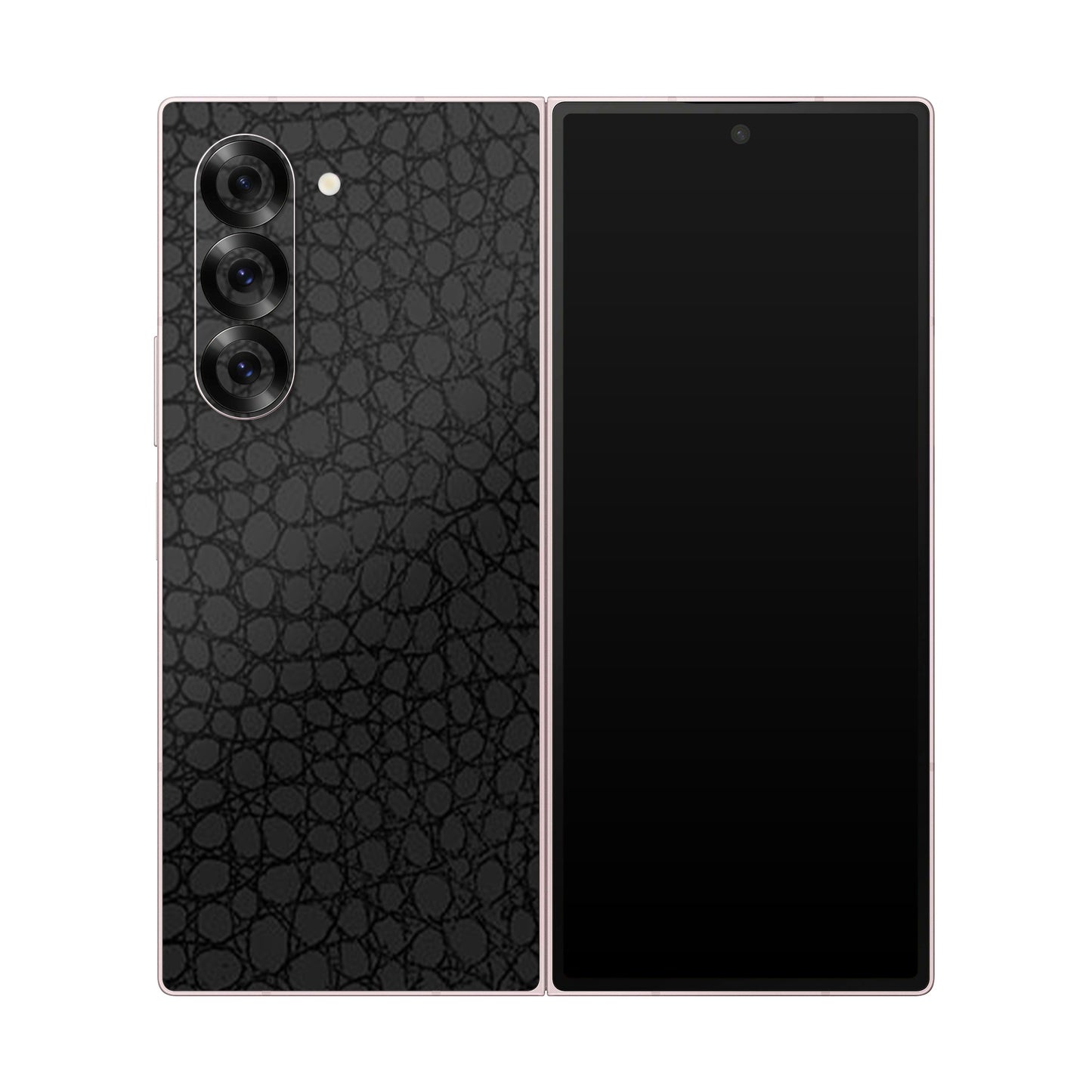 Folie de protectie Samsung Galaxy Z Fold 6, eSkins Elegans, Skin Croco Negru