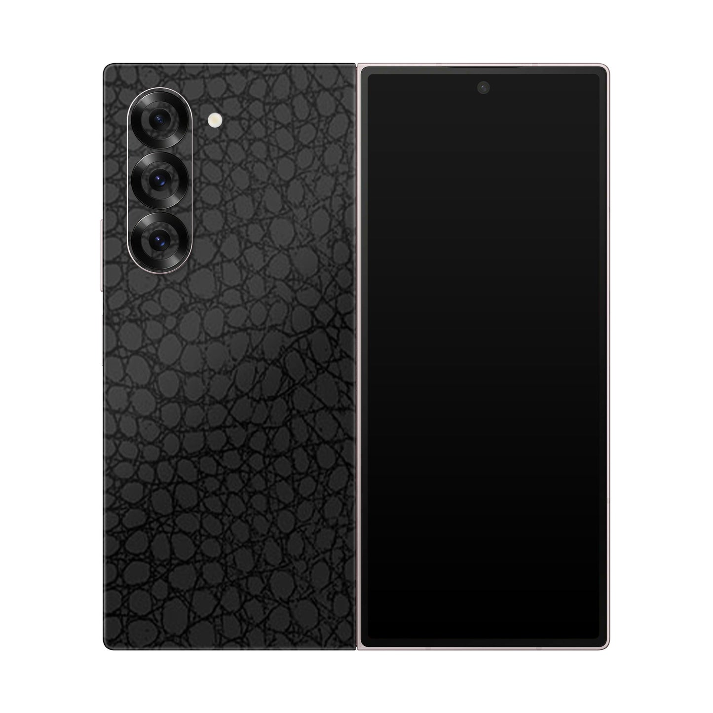 Folie de protectie Samsung Galaxy Z Fold 6, eSkins Elegans, Skin Croco Negru