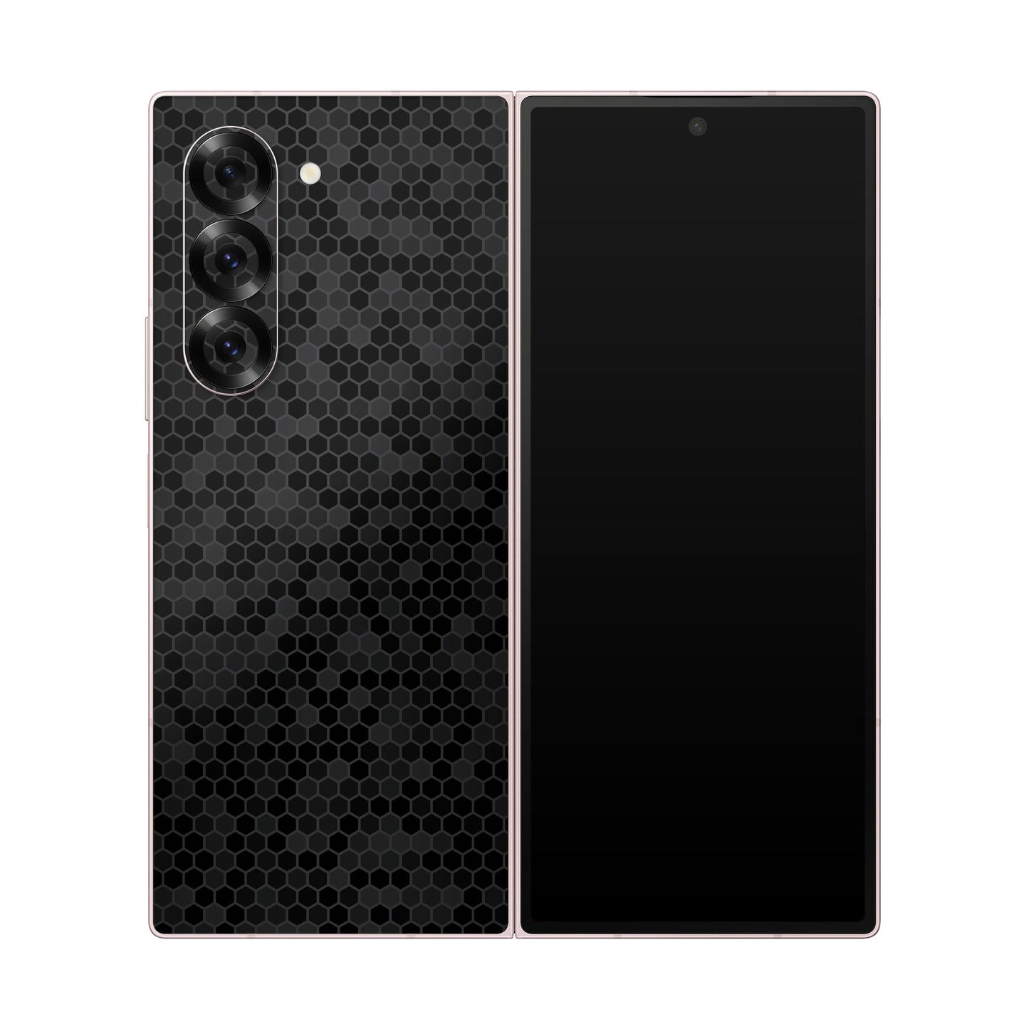 Folie de protectie Samsung Galaxy Z Fold 6, eSkins Elegans, Skin Honeycomb Negru