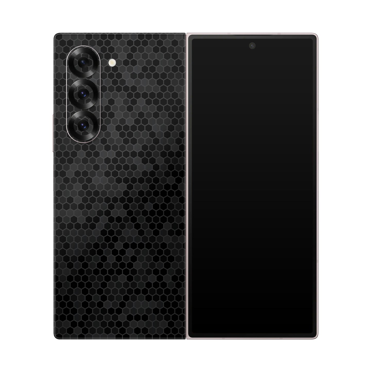 Folie de protectie Samsung Galaxy Z Fold 6, eSkins Elegans, Skin Honeycomb Negru