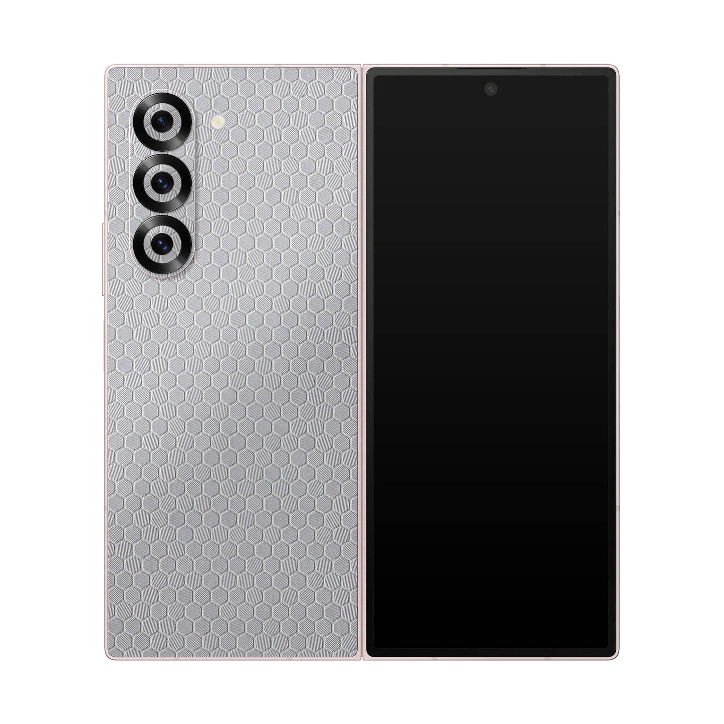 Folie de protectie Samsung Galaxy Z Fold 6, eSkins Elegans, Skin Honeycomb Gri