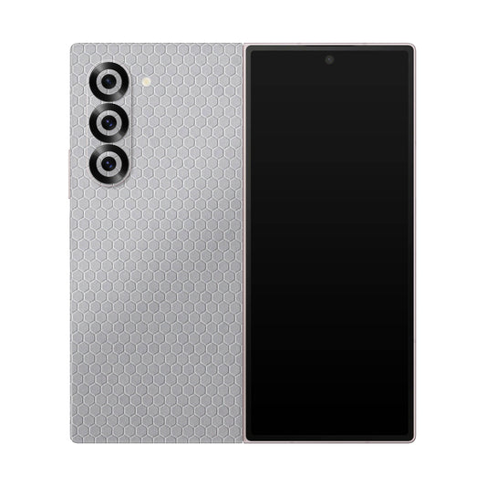 Folie de protectie Samsung Galaxy Z Fold 6, eSkins Elegans, Skin Honeycomb Gri