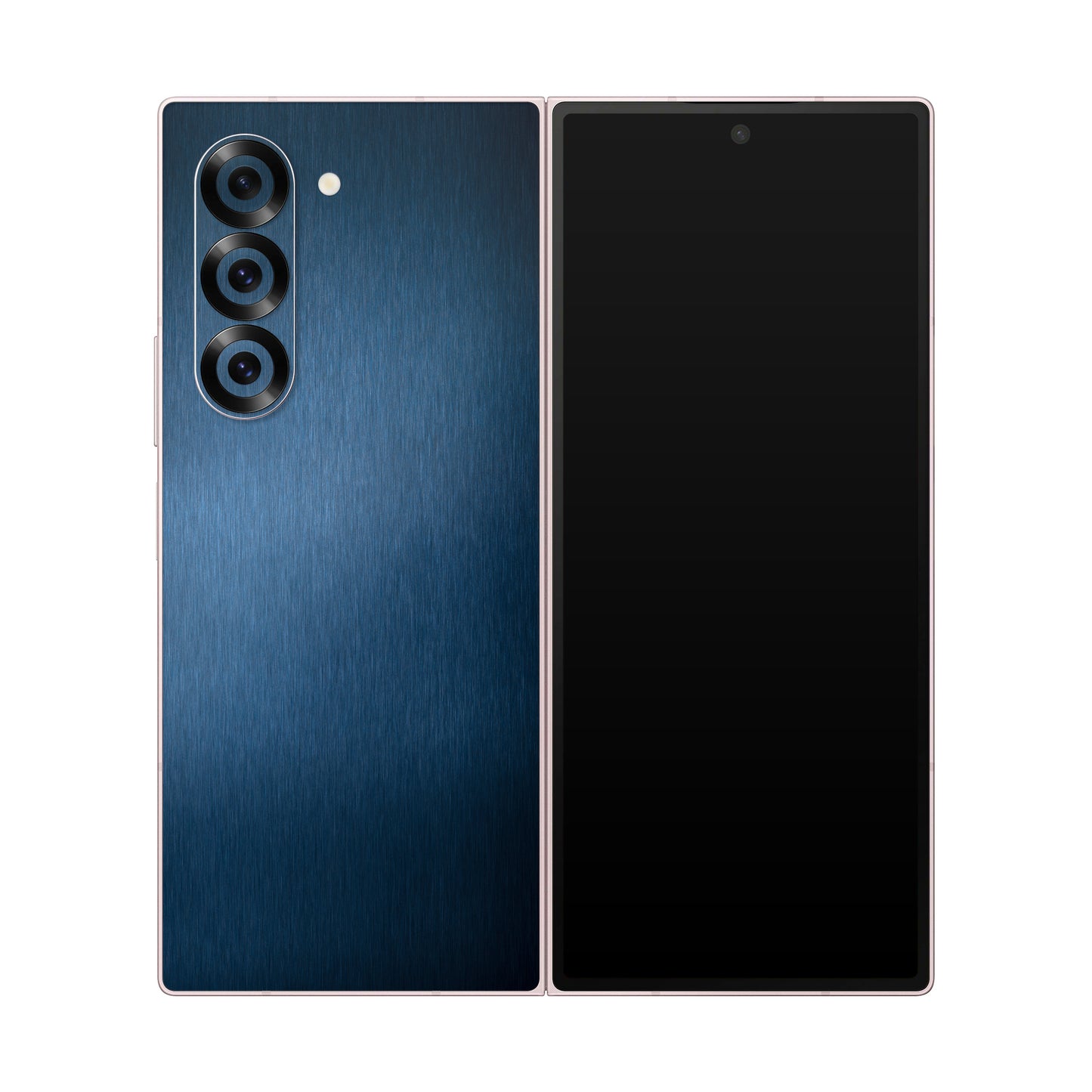 Folie de protectie Samsung Galaxy Z Fold 6, eSkins Elegans, Skin Metalic Albastru