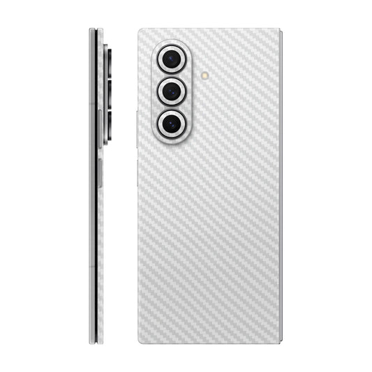 Folie de protectie Samsung Galaxy Z Fold 7, eSkins Elegans, Skin Carbon Alb