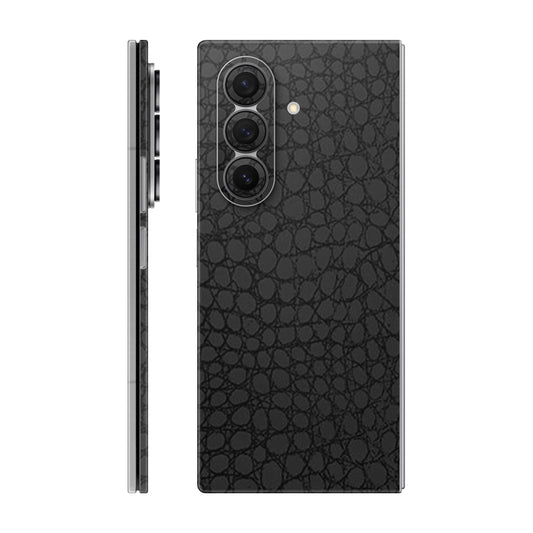 Folie de protectie Samsung Galaxy Z Fold 7, eSkins Elegans, Skin Croco Negru
